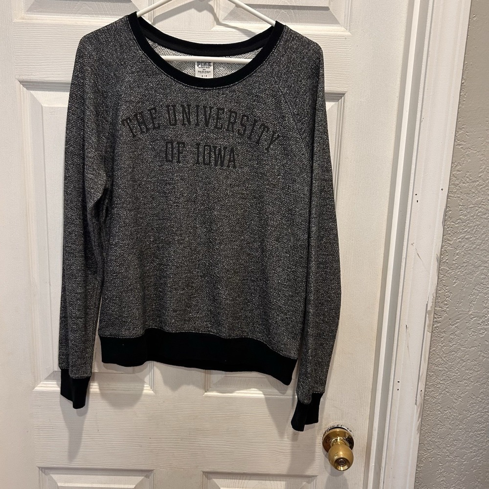 Pink Victoria's Secret The University Of Iowa Sweatshirt Womens Small Oversized